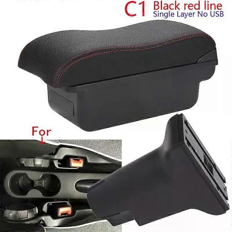 Boîte d'accoudoir pour Fiat 500 et Fiat Cronos : accessoire de rangement central surélevé. (1/5)