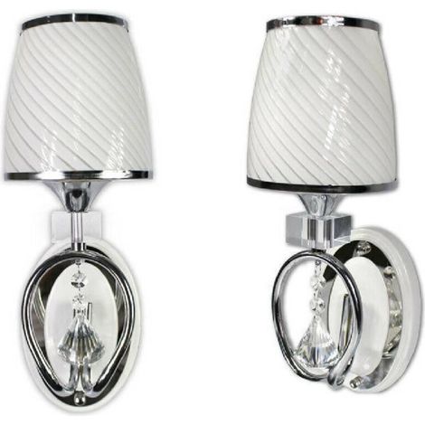 E27 Wandleuchte, Lampenschirm in Gold und Silber (1/2)