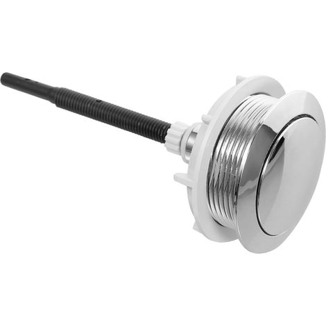 Bouton-poussoir Rond Abs Argenté pour Réservoir de Toilettes (1/5)