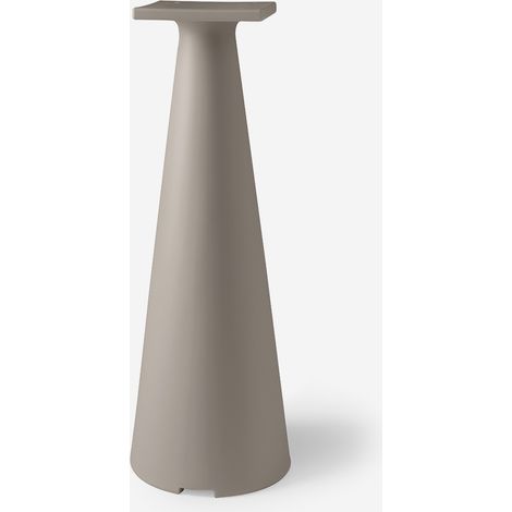 Gamba tavolo bar 110 cm in polietilene arredo indoor e outdoor Tiffany - Beige