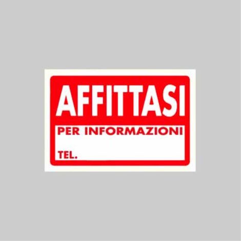 Cartello 'affittasi' 20x30 cm (10 pezzi) (1/2)