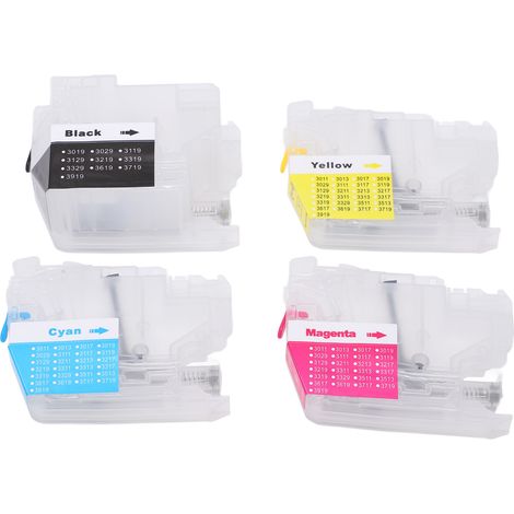 4Pcs Ink Cartridge Refill for LC3017 BK LC3017C LC3017M LC3017Y Printers Replacement