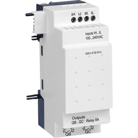 Sr3xt61fu Schneider - Automate Zelio Logic - Module D'extension E/s Tor - 6 Entrées/sorties - 100 à 240vca