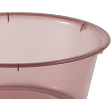 Lavabo/bac à lessive transparent, en plastique ménager, simple et épais, convient aux dortoirs étudiants, petit lavabo, bassine pour les pieds, bassine pour laver les légumes, marron. (1/5)