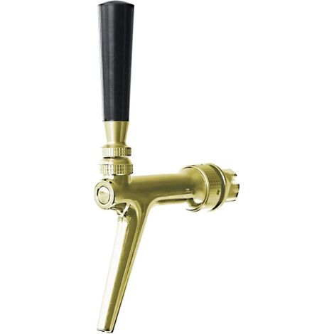 Robinet tireuse a biere - en acier au nickel-chrome, modèle - BA1000, PVD doré