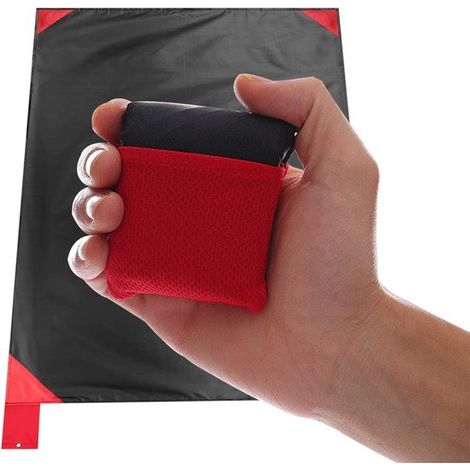 Minimanta de picnic de bolsillo，Impermeable y resistente a la arena，Ideal para la playa，Lo suficientemente pequeña como para caber en tu bolsillo