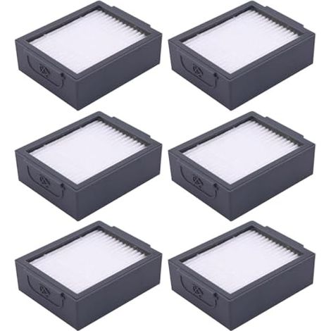 Lot de 6 filtres de rechange compatibles avec iRobot Roomba E i & J Series E5 E6 i1 i1+ i3 i3+ i4 i4+ i6 i6+ i7 i7+ i8 i8+ j7 j7+ et Combo j5 j5+ i5 i5+ Plus (1/5)