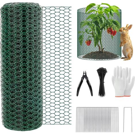 Filet de protection pour plantes de 12,2 m x 40,6 cm — Cage de protection pour plantes d'extérieur, filet de protection pour animaux (1/5)