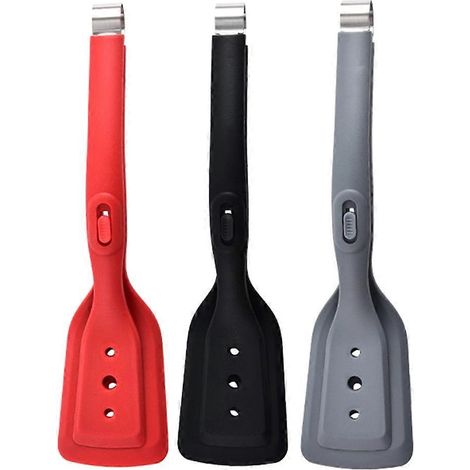 Steak clamp acier inoxydable silicone cuisine tongs réglable bbq spatula et clamp multipurpose flipping fish gripper (1/5)
