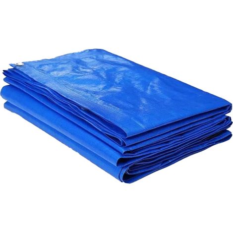Couverture de piscine rectangulaire, Bâche de protection pour piscine tubulaire, Couverture à bulles bleue (300 x 201 cm)