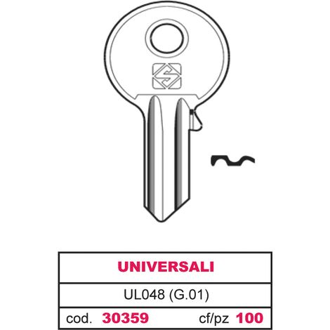 Silca CHIAVE OTTONE UL048 (G.VAB 0) UNIVERSALE 20.00 pz