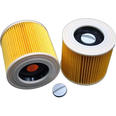 2 Filtres À Cartouches Pour Aspirateur Kärcher WD 2200 WD 2500 M WD 3200 WD 3300 M WD 3500 P (1/4)