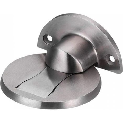 Fermaporta magnetico in acciaio inox 304, per casa, hotel, ristorante, ufficio, argento spazzolato [1 pezzo] (1/4)