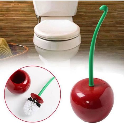 Support de Brosse de Toilette de Forme de Cerise Rouge BROSSE WC (1/5)