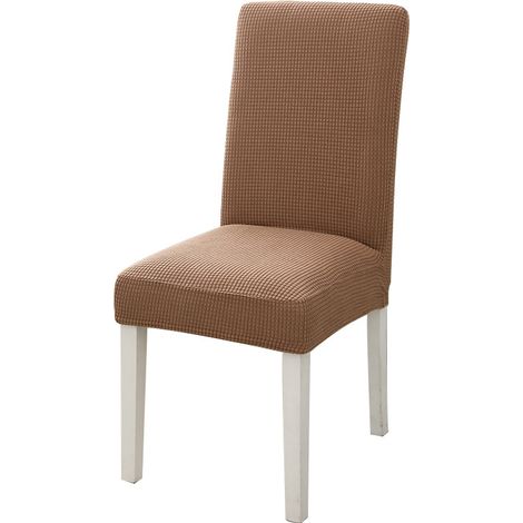 Housse de Chaise Salle à Manger Moderne House de Chaise Intérieur Extensible Housse Chaise Blanche 4-Pièces Protege Assise Couvre Convient à la Salon. Bureau. Banquet et à la Décoration. (1/5)