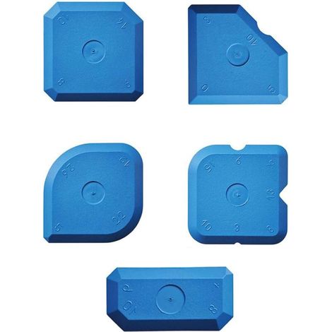 Silicone Caulking Tool Set - 5 Pieces Joint Smoothers and Scrapers for Smoothing