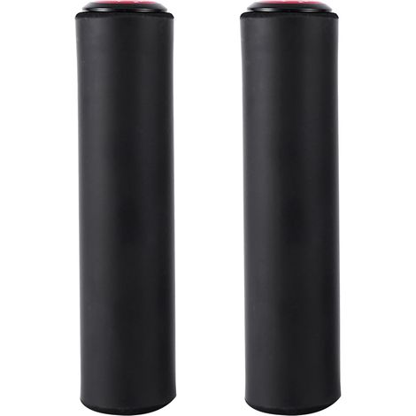 Poignée vélo MTB 2 pièces, gel de silice antidérapant, manchon guidon vélo pour long trajet (noir) (1/5)