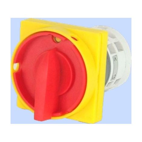 Interruptor de leva 0-1 3P 25A para montaje en panel con placa frontal Arc E25-15 IP-65 952518