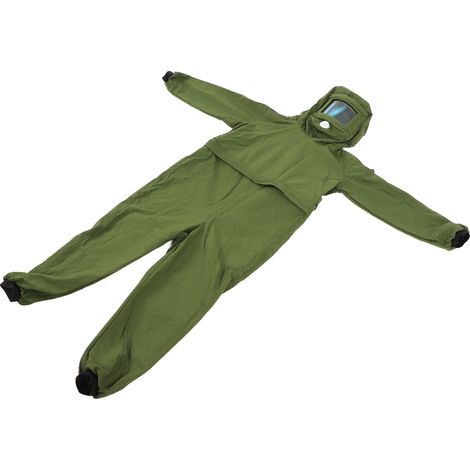 Combinaison de sablage avec cagoule de protection contre les projections de poussière pour la construction navale en fonte (1/5)