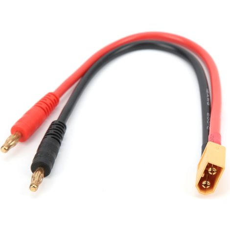 Câble de connexion XT60 mâle à fiches bananes 4mm pour chargeur LiPo B6 (1/5)