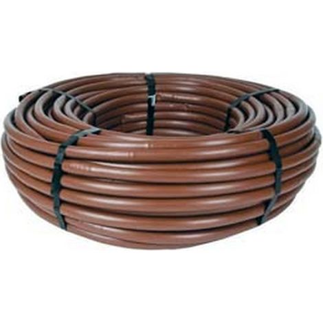 1ROTOLO ALA GOCCIOLANTE MM.16 COLORE MARRONE portata lt/h. rotolo mt50 fori ogni cm