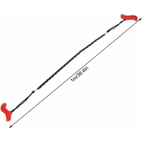 Scie À Chaîne Manuelle - 52 Cm Chaîne - 1 M Longueur Totale - Pour Camping Et Survie - 1 Pièce (1/4)