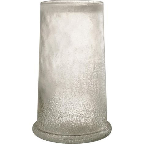 Photophore en Verre "Sucre" 38cm Blanc (1/5)