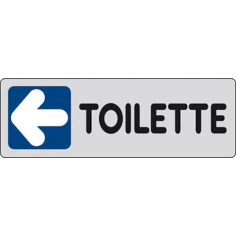 10 x ETICHETTA ADESIVA 150X50 TOILETTE (SX)