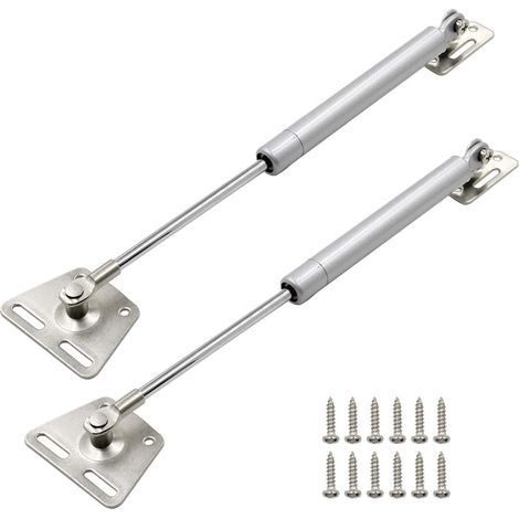 Molla a gas da 100 N/22,5 lb, staffa di sollevamento di sicurezza lunga 29 cm, molla a gas, ammortizzatore a gas, supporto per coperchio, confezione da 2 (1/4)