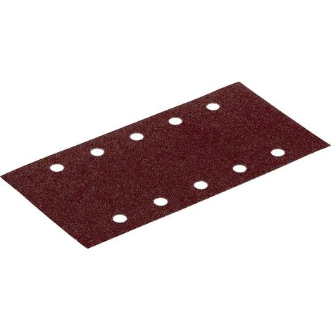 Boîte de 50 feuilles abrasives VC 152 VELOURS rectangulaires 115x230mm Grain 80 10T - HERMES - 6075356