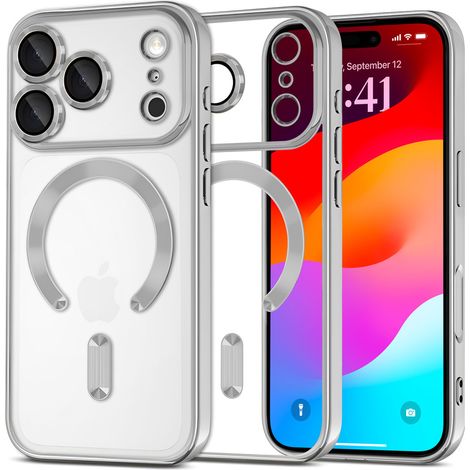 Funda para iPhone 17 Pro Electro MagSafe - plateada (1/5)