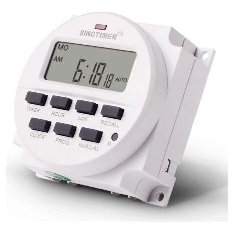 Timer smart TM618N-6V, timer programmabile, a bassa tensione di 6 V DC - (1/5)