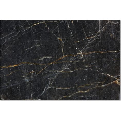 CRÉDENCE DE CUISINE Marbre - Noir - Or - Gris - Texture marbre 70x50