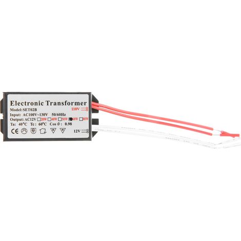 Transformateur électronique 110 V à 12 V, convertisseur de tension, pilote d'alimentation intelligent (60 W)