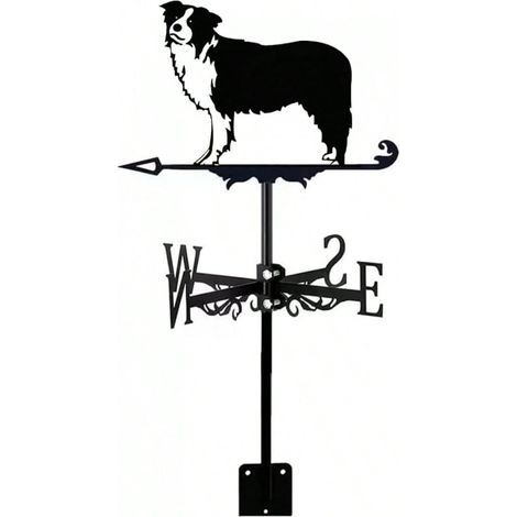 Girouette décorative Border Collie pour toit de ferme, décoration intérieure et extérieure (1/5)