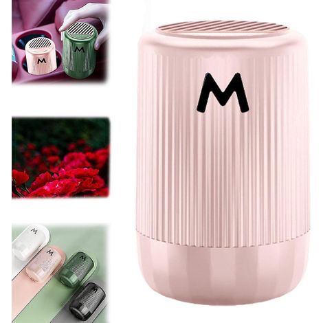 Molekulare Mikrowellen-Auftaufunktion für Fahrzeuge, tragbarer Diffusor für ätherische Öle für Auto, Zuhause und Büro (rosa)