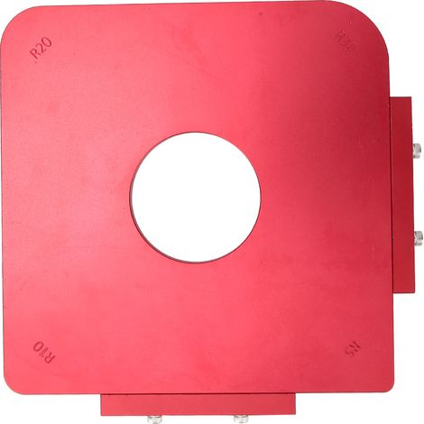 Gabarit d'angle arrondi pour montage formel et inversé, gabarit d'angle de table à rayon (avec couteau de finition) (1/5)