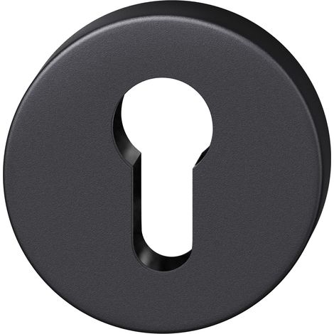 FSB Zylinderrosette rund 17 1735 01510 AGL, Aluminium schwarz matt