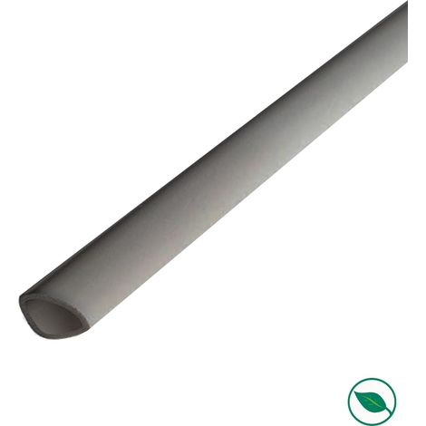 Lot de 20 quarts de rond pvc gris 2600 x 14 x 14 mm (1/2)