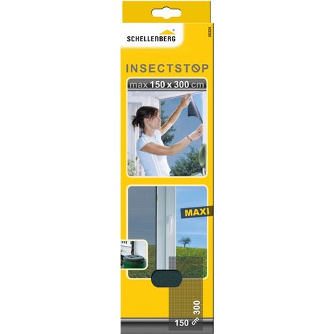 Schellenberg - Insektenschutzgitter ohne Befestigung, 150x300cm Anthrazit - 50325 (1/3)