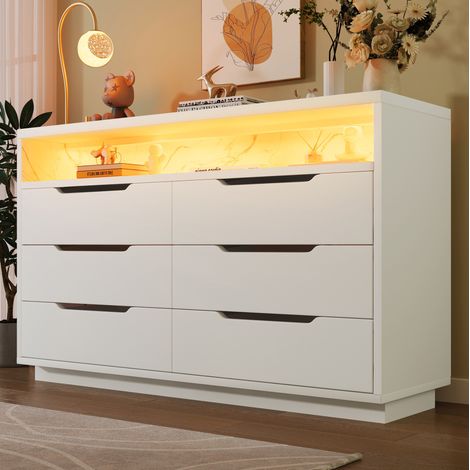 Sideboard Kommode Aufbewahrung 120x40x85 cm Weiß OKMYHOME (1/5)