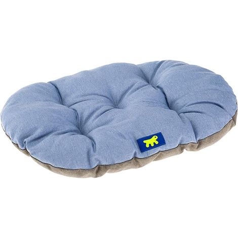 Panier Chien, Coussin pour Chats, Lavable, Tapis Chien Chat pour Niches et Voitures, en Coton avec Rembourrage Doux 65 x 42 cm. Bleu Ciel (1/4)