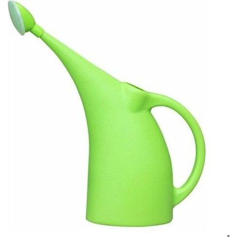 Arrosoir en plastique - Capacité 2 litres - Longue bouche - Vert - Matériau épaissi - Buse amovible (1/5)