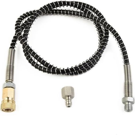 DN2 36 Inch 4500 PSI High Pressure Air Hose with Water-Oil Separator and Stainless Steel Quick Disconnect Connectors (1/5)