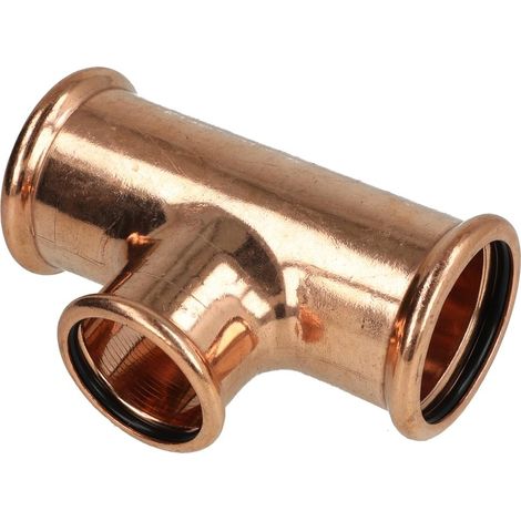 Raccord a sertir en cuivre Piece en T,reduit 54x42x54 Type 7130 contour M