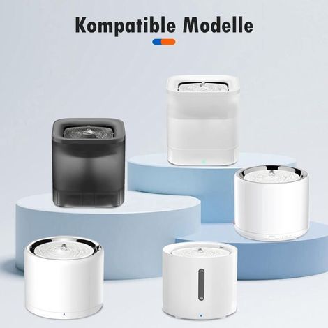 Lot de 10 filtres pour fontaine à chat E versweet Solo SE/Solo 2/3 Pro/3/2S avec 10 filtres éponges, système de filtration quadruple 3.0 (1/3)