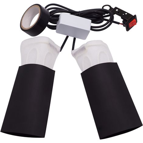 Soavoa Poignées Chauffantes Électriques pour Moto Scooter 20V-100V Hiver Lot de 2 (1/4)
