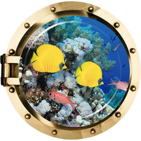 muraux monde sous marin avec poissons de mer en PVC
