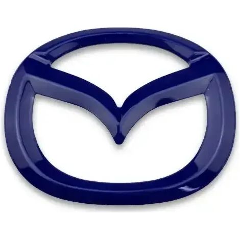 (Bleu, Convient pour Mazda) 1 autocollant décoratif central de volant en ABS pour Mazda 3, CX3, CX4, CX5, CX7, CX8, CX9, CX30, RX7, Atenza et Axela. (1/4)