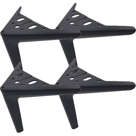 Pieds de meubles en fer, 12 cm, pieds triangulaires modernes en métal pour canapé, armoires, meubles rembourrés, lot de 4 (1/5)